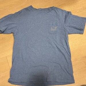 Light blue boys Vineyard Vines shirt with pocket. Size medium 12/14